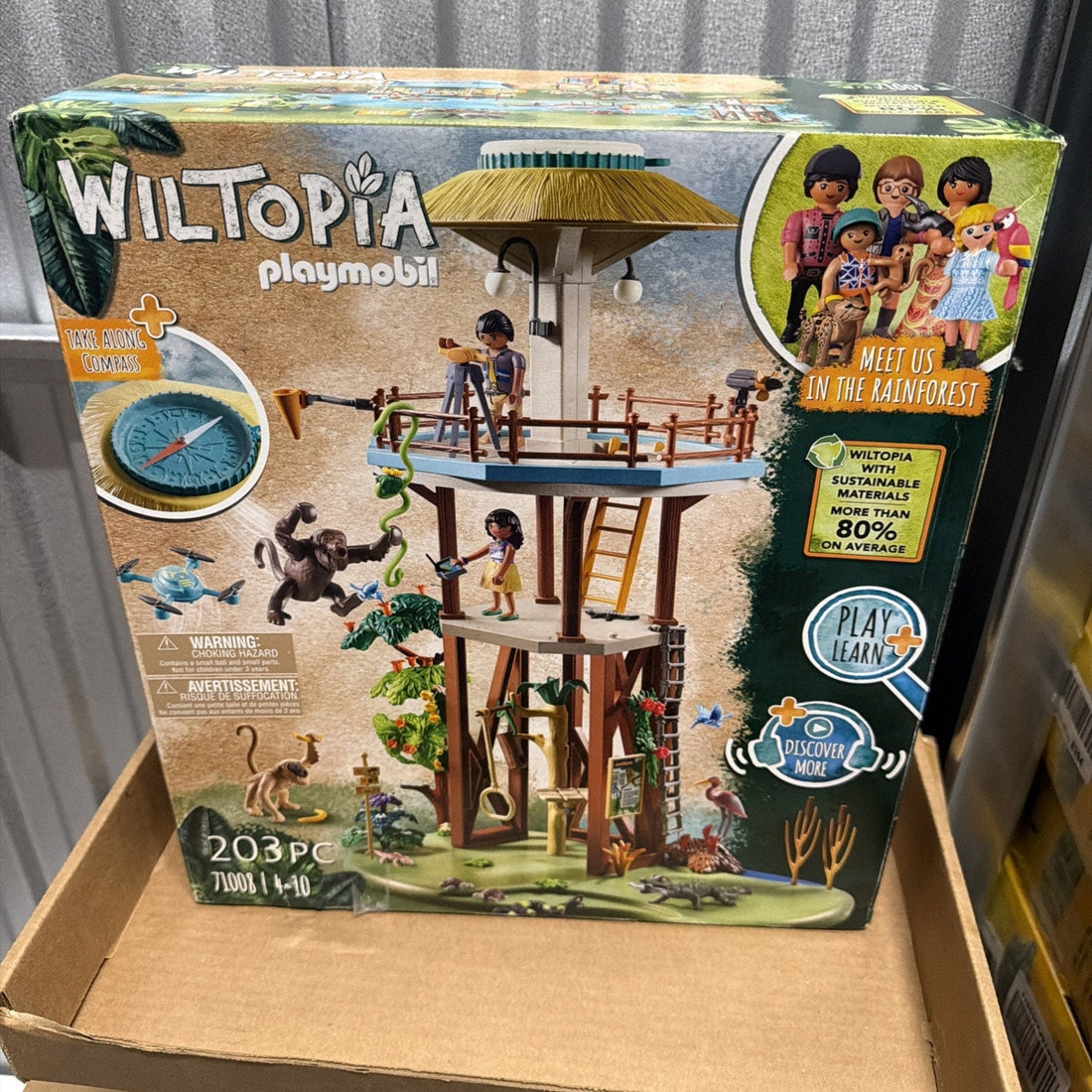 Playmobil 71008 Wiltopia Research Tower with Compass, 203 Pieces
