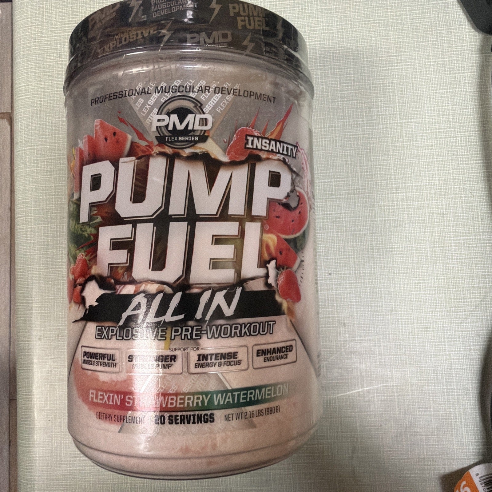Pump Fuel All In Pre-Workout - Flexin' Strawberry Watermelon (20 Servings)
