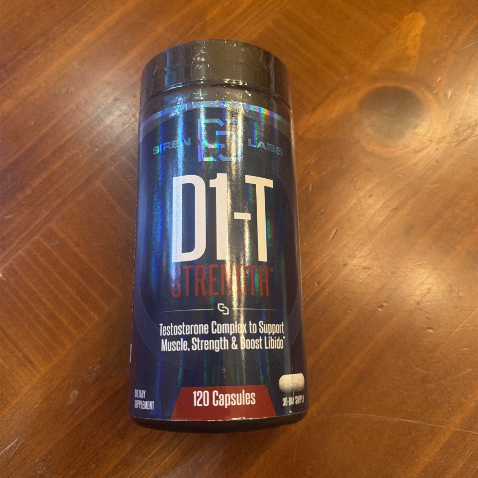 Siren Labs D1-T Strength Test Booster 120 Capsules - NEW- EXP: 04/2027