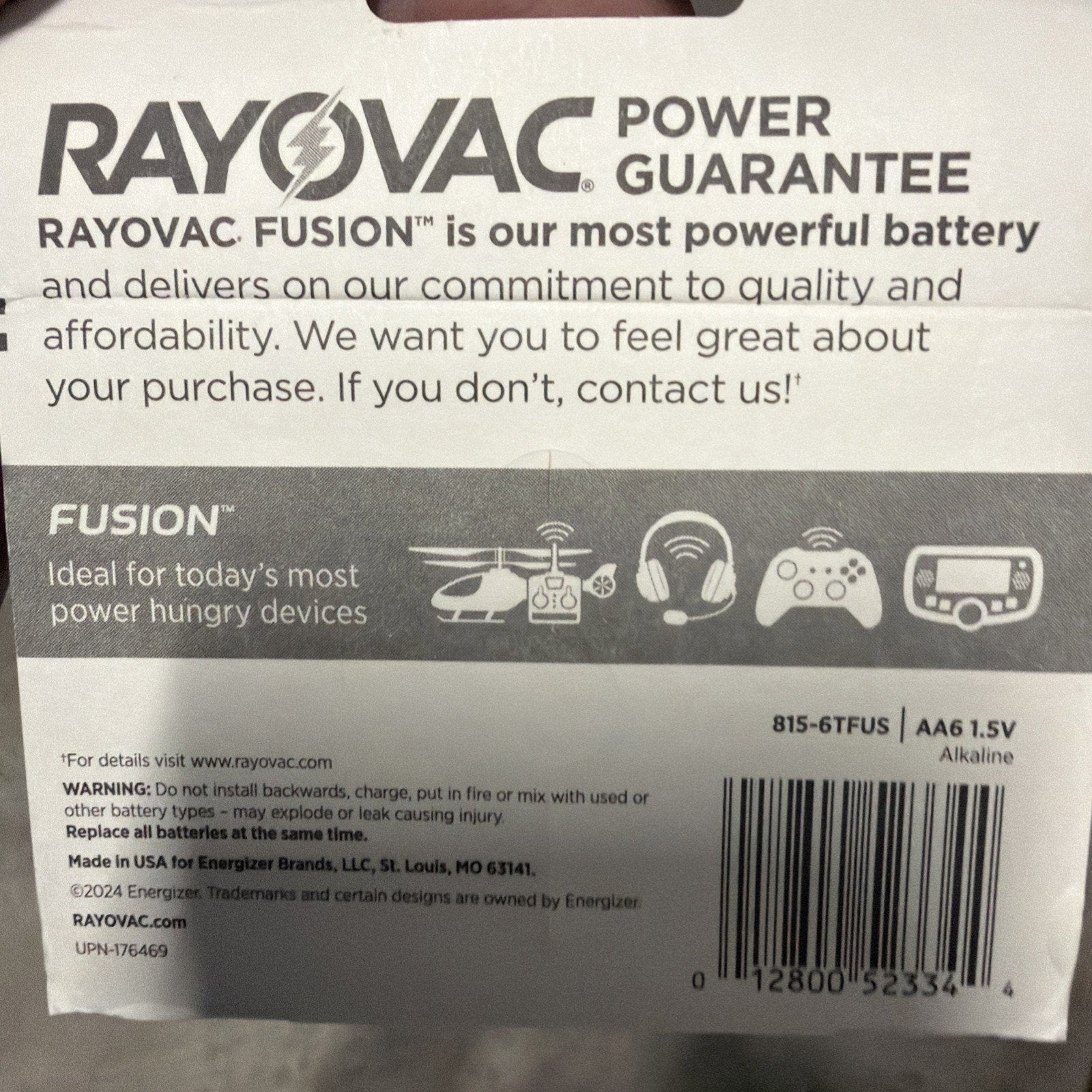 Rayovac Fusion AA Batteries, 4x 6-Pack (24 Total)