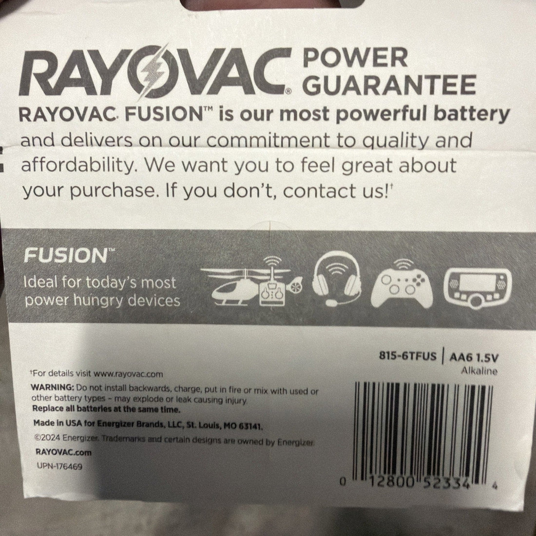 Rayovac Fusion AA Batteries, 4x 6-Pack (24 Total)