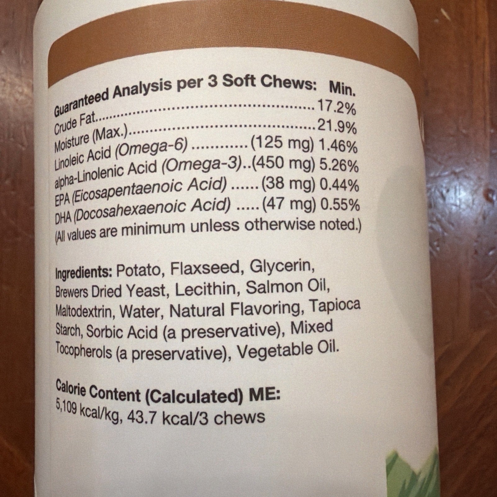 NaturVet Omega-Gold Plus Salmon Oil 180 Chews
