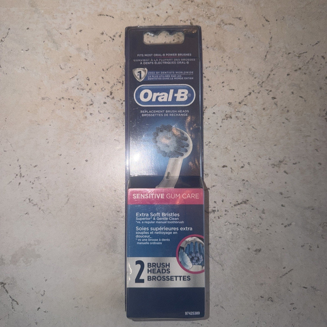 Oral-B Sensitive Gum Care Electric Toothbrush Brush Heads 2 Heads