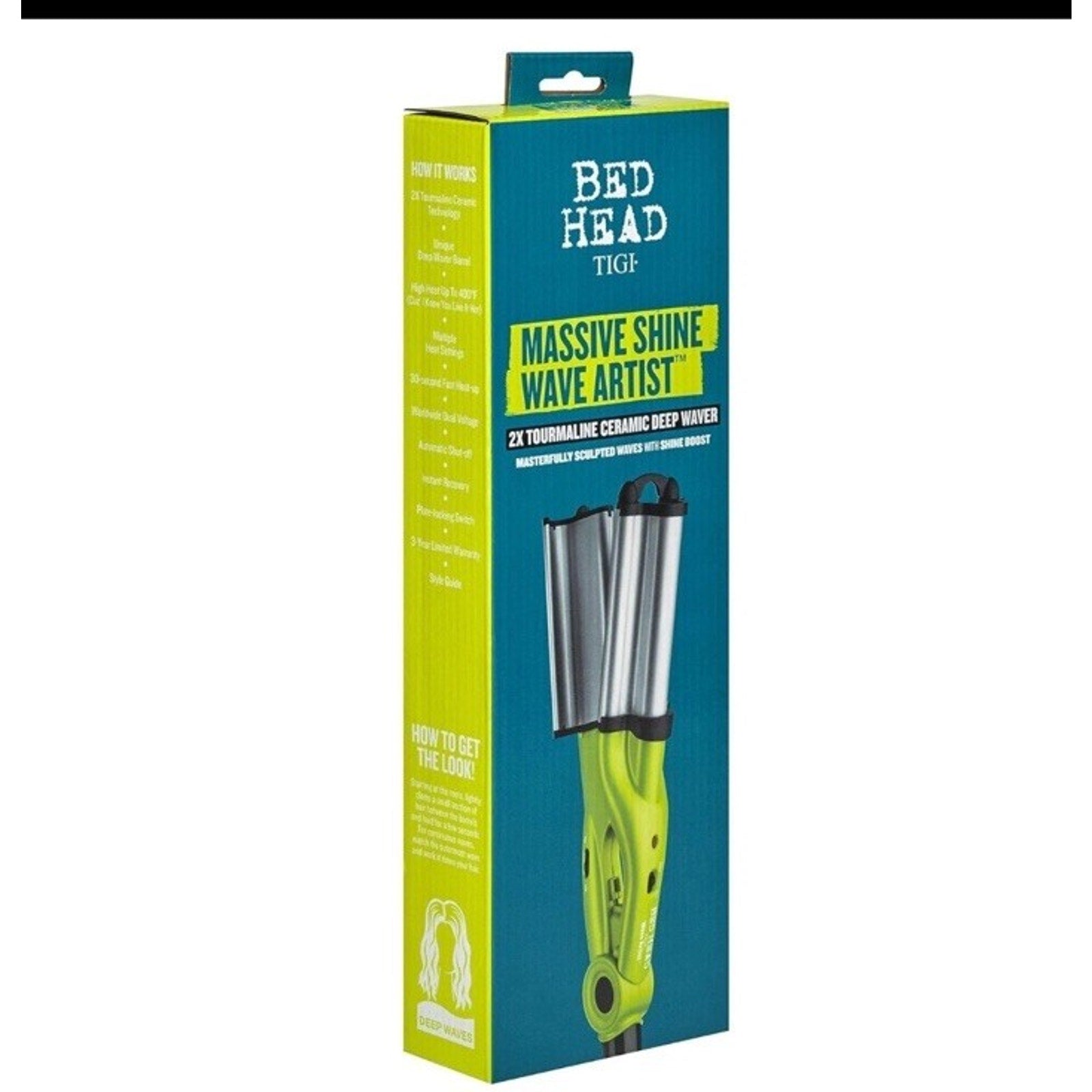 Bed Head Wave Artist Deep Waver | Combat Frizz, Get Long Lasting Results - Green