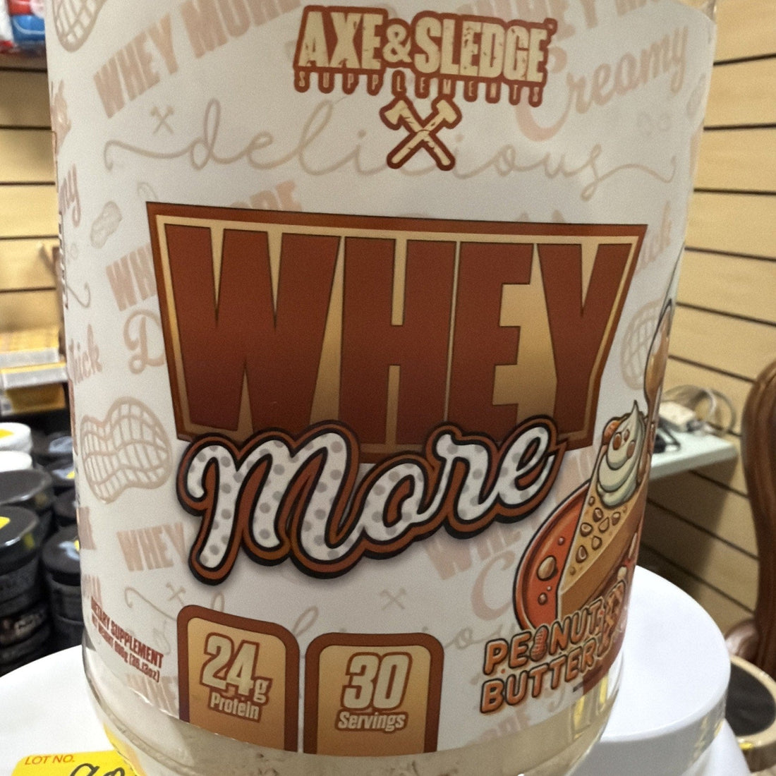 Axe & Sledge Whey More Protein, Peanut Butter Pie, 35.13 oz