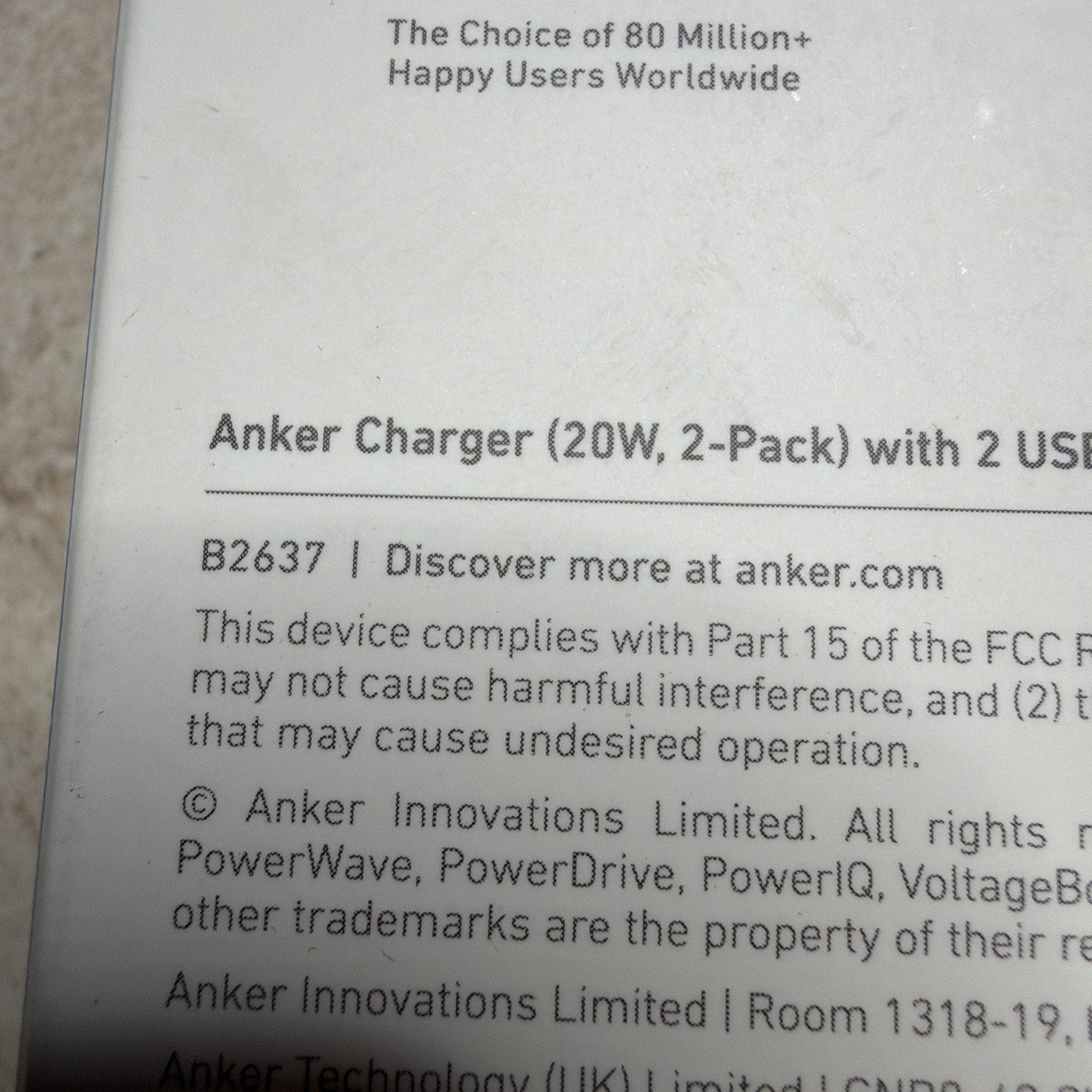 Anker 511 20W USB-C Fast Charger 2-Pack with Cables, White