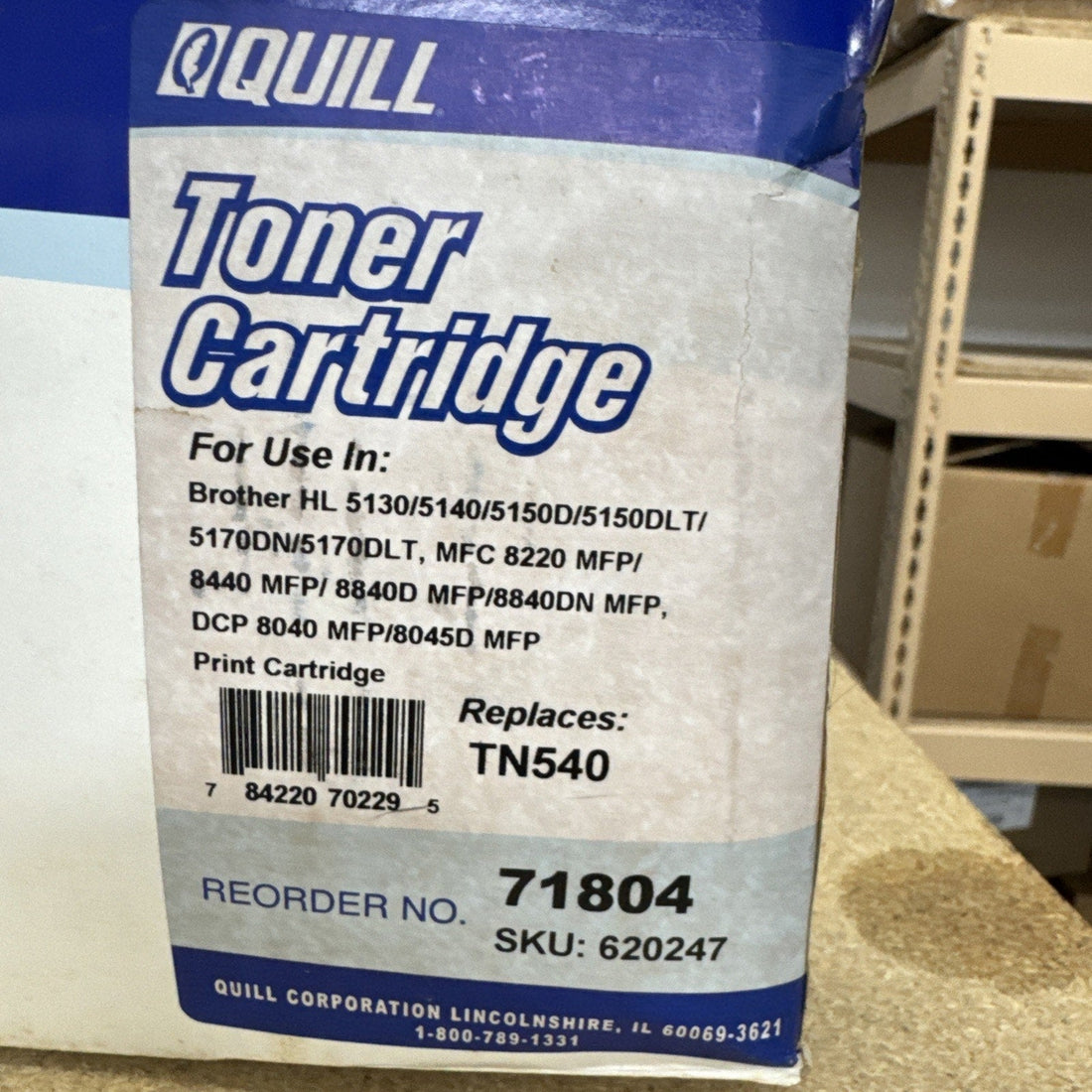 Quill 71804 Black Toner Cartridge (Replaces Brother TN-540)
