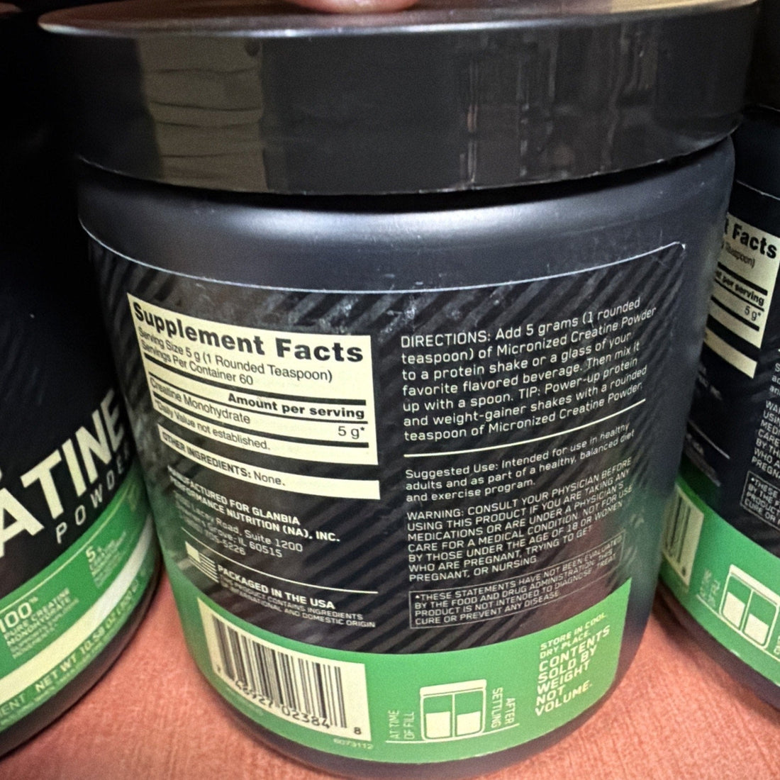 Optimum Nutrition Micronized Creatine Powder 60 Servings Unflavored BB 01/2027