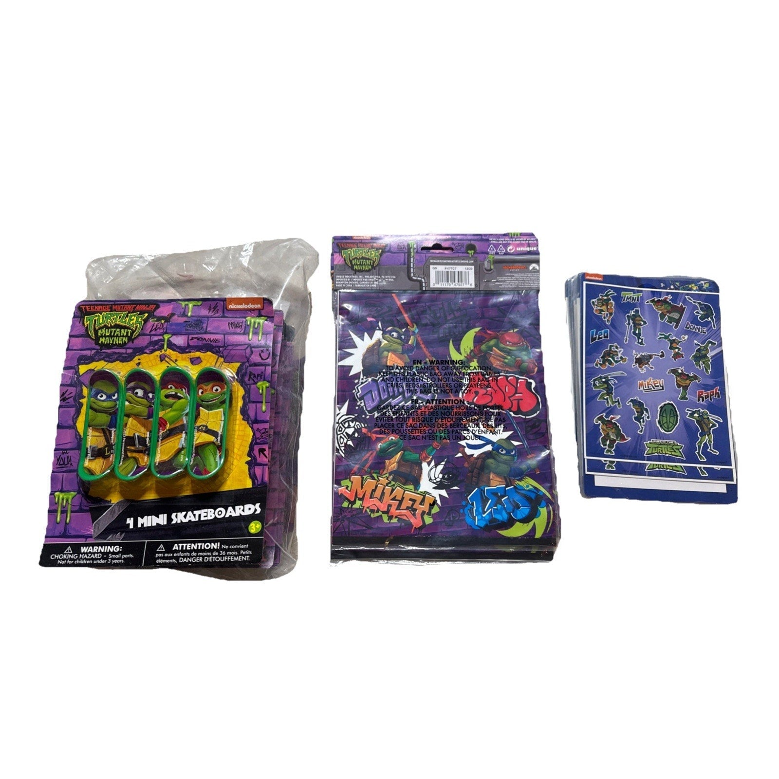 TMNT Party Favors Set – Toys, Bags & Stickers