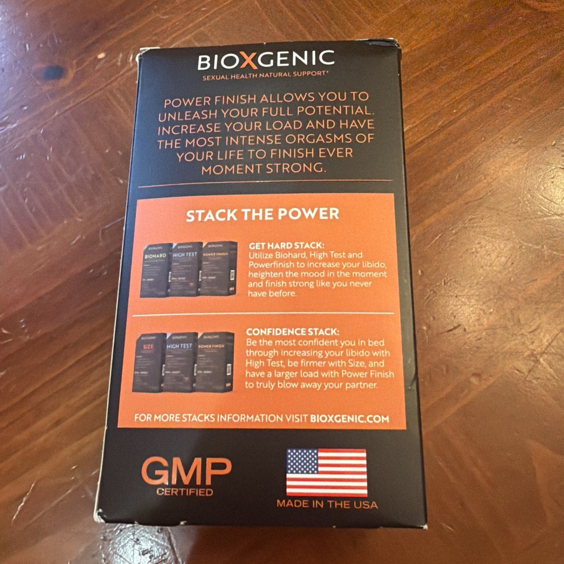 BioXgenic Power Finish Male Performance 60 Capsules Enhancing Supplement NEW