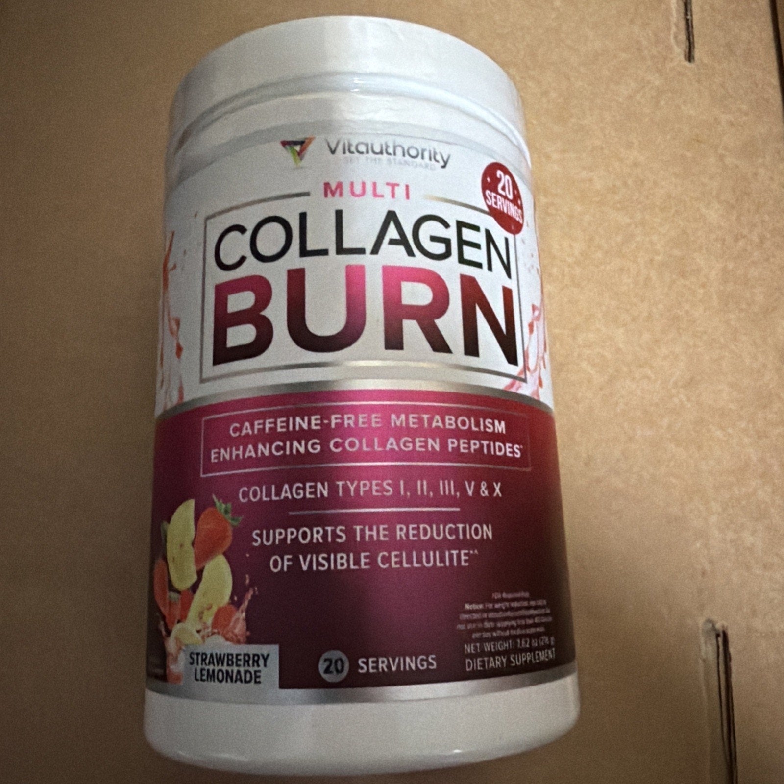 Multi Collagen Burn: Multi-Type Hydrolyzed Collagen Protein Peptides BB 01/2027