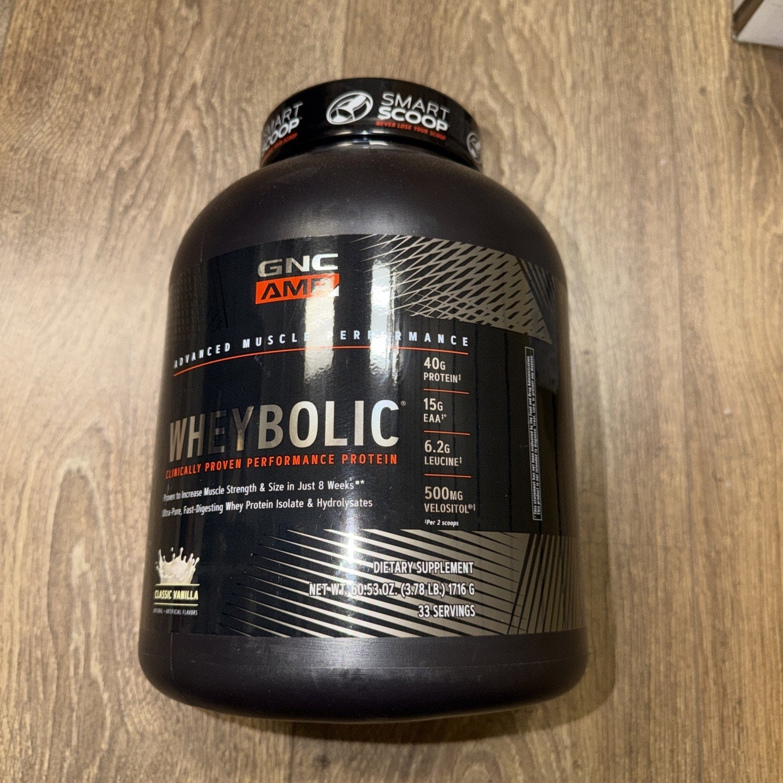 GNC AMP Wheybolic Protein Powder, Classic Vanilla, 3.78 Lb (Exp 1/2027)