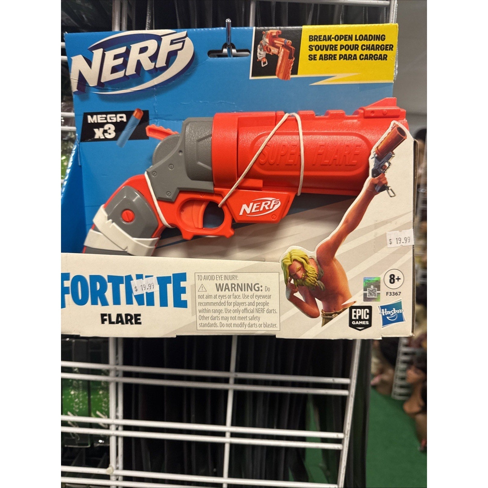 Nerf Fortnite Flare Blaster, Break-Open Loading