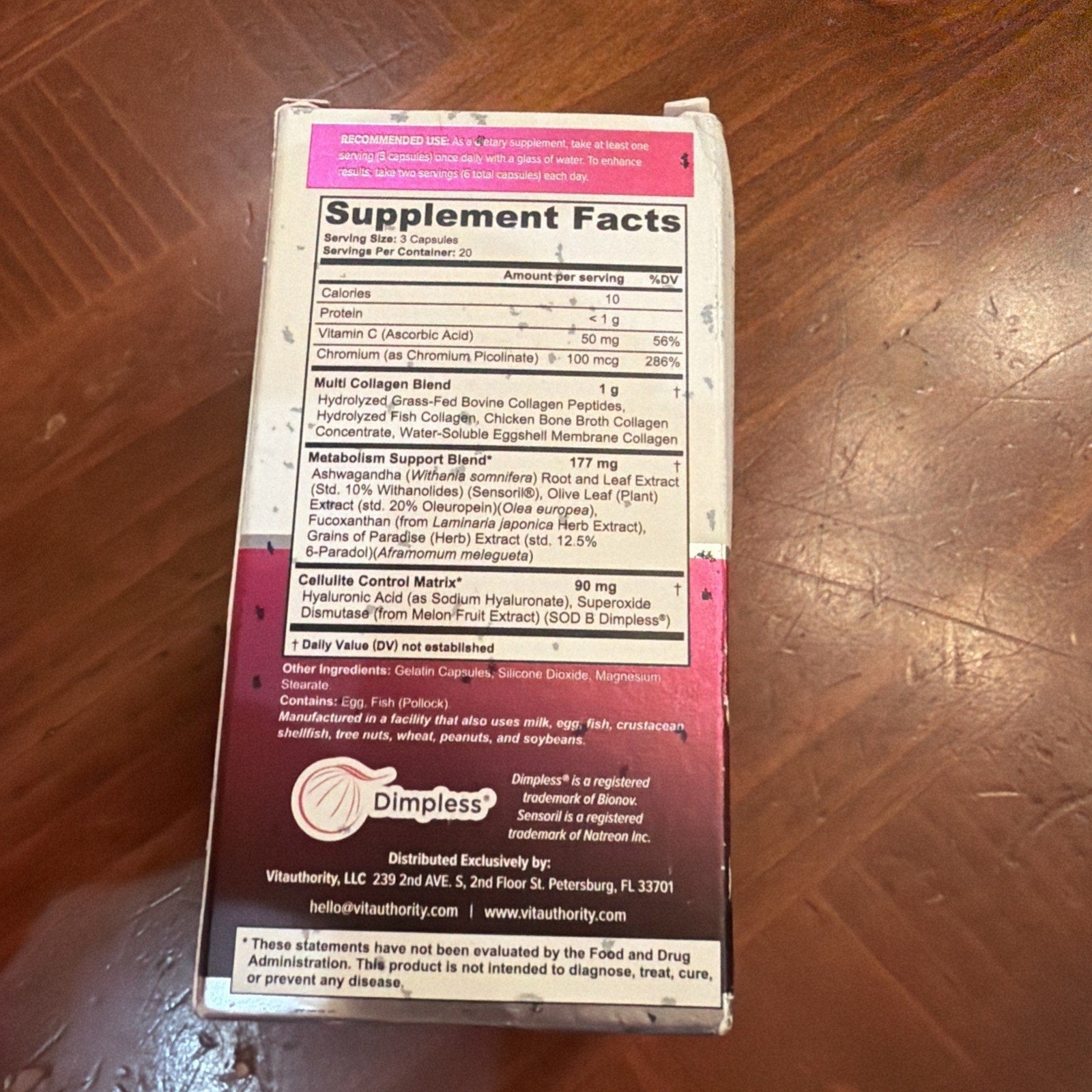 Multi Collagen Burn Capsules for Weight Loss - Hydrolyzed Collagen Peptides 60pc