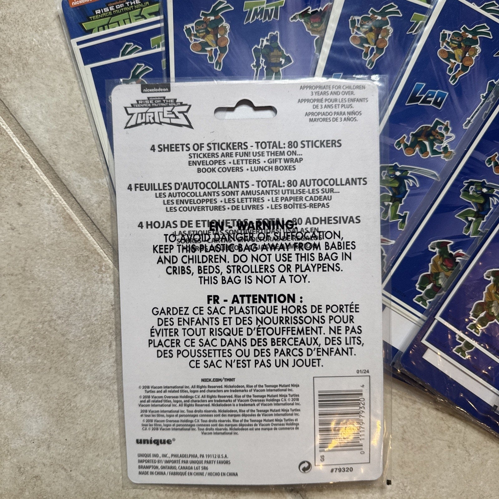 TMNT Party Favors Set – Toys, Bags & Stickers
