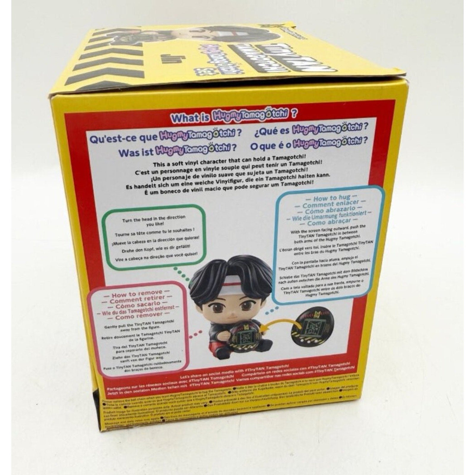 BTS TinyTan Jin Hugmy Vinyl Figure with Tamagotchi Nano Digital Pet