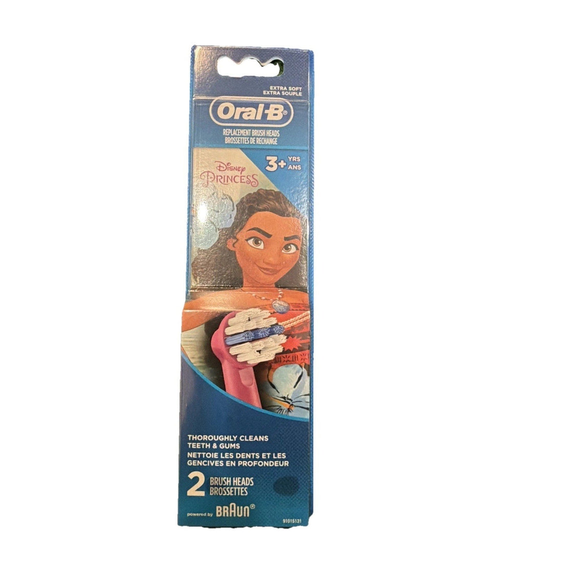 12X Oral-B Kids Disney Princess Moana Replacement Brush Heads 2Pk Extra Soft =24