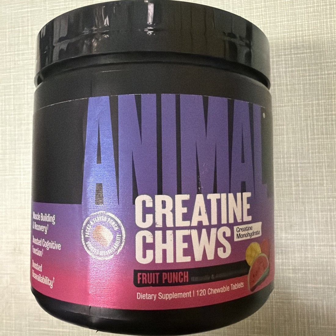 Animal Creatine Chews Tablets - Enhanced Creatine Monohydrate with Astragin to