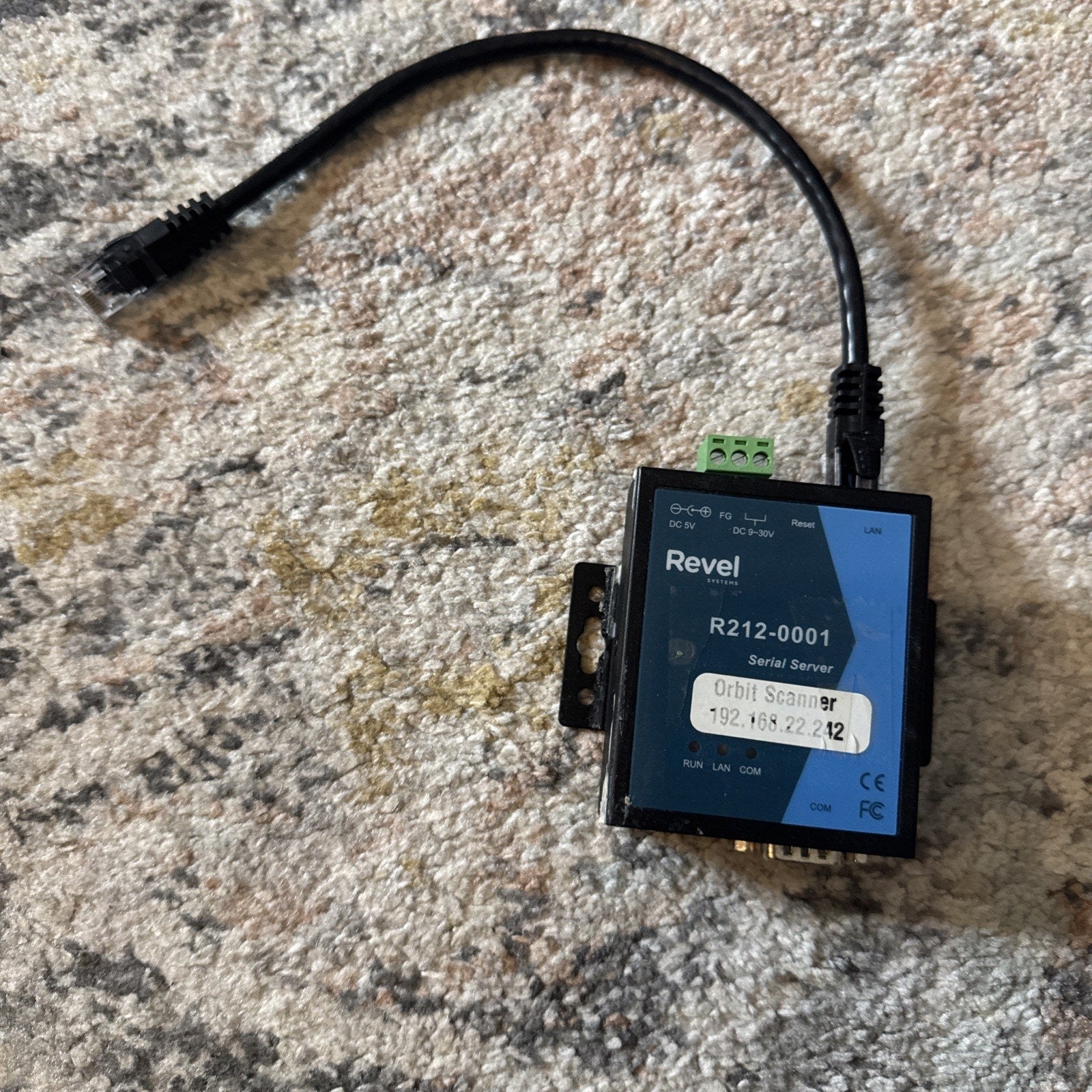 Revel System Serial Server R212-0001 POS Barcode Scanner