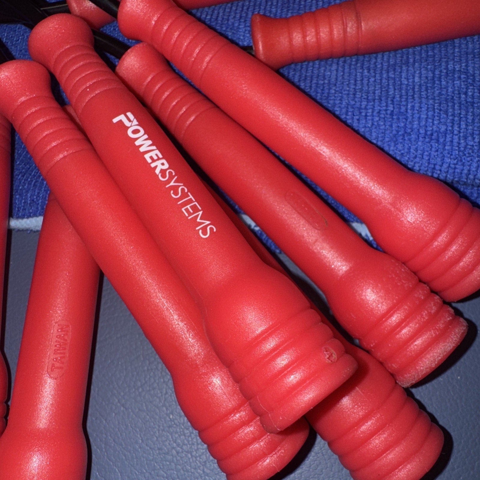 Power Systems Jump Ropes, Red & Black (6-Pack)
