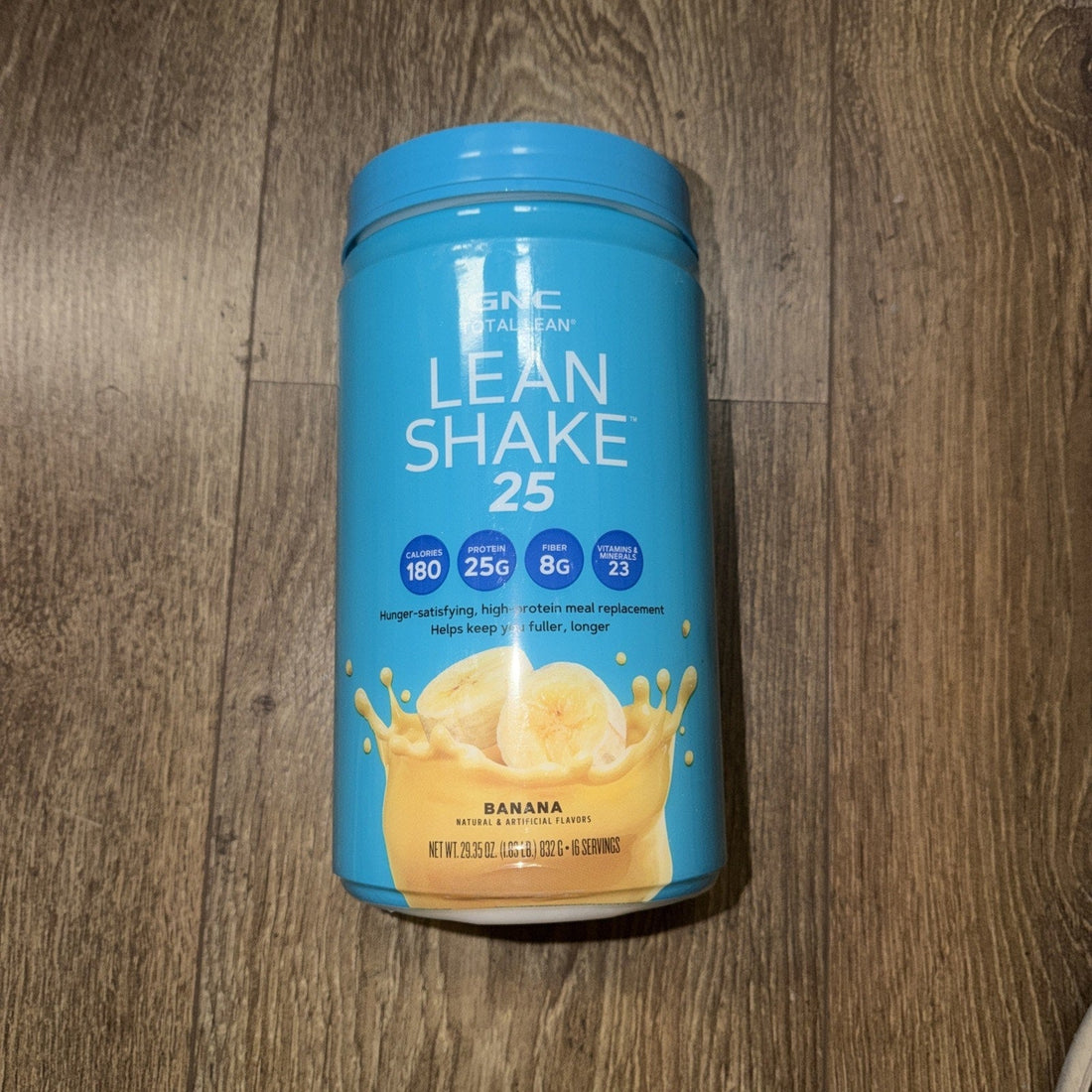 GNC Total Lean Shake 25, Banana, 16 Servings (Best By 12/2027)
