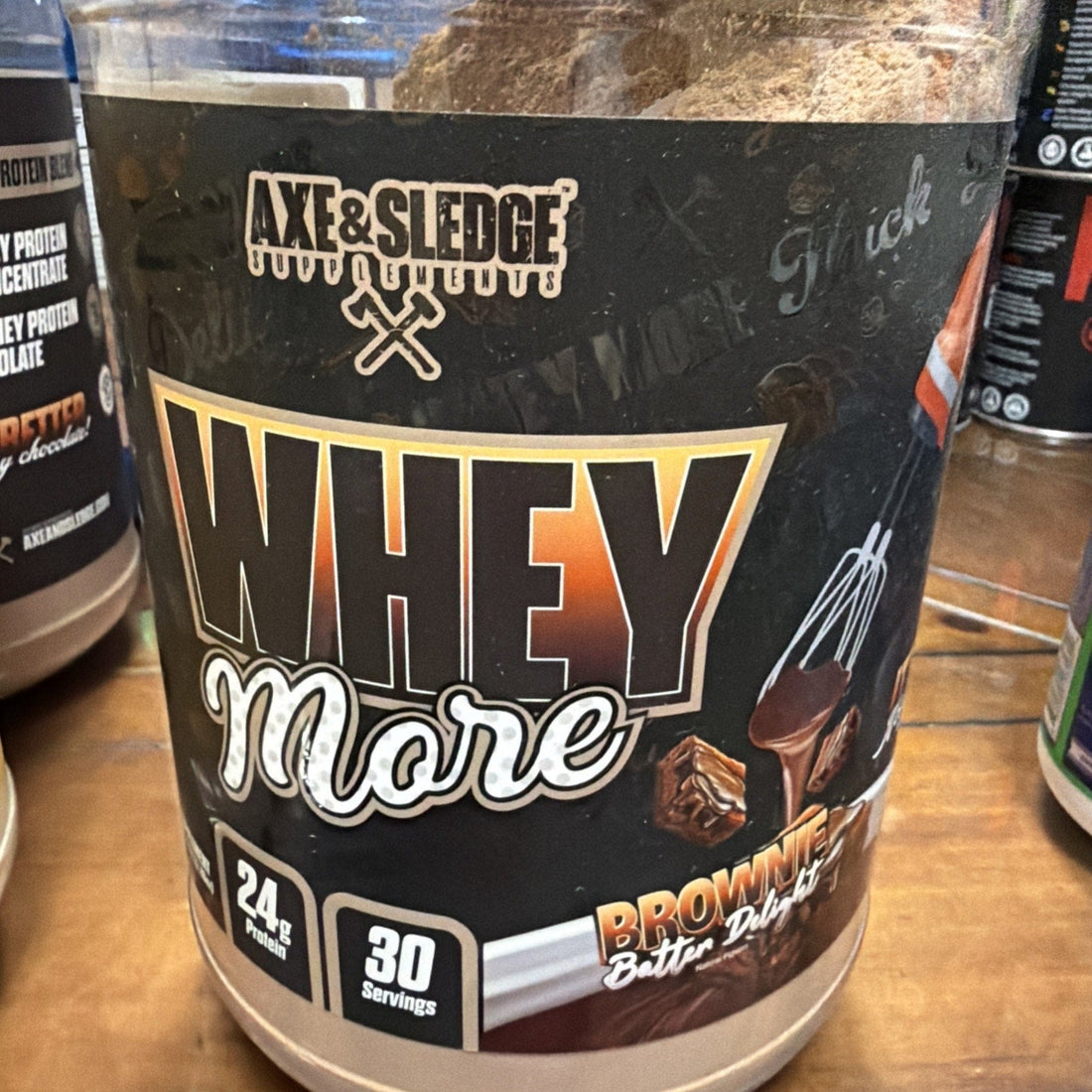 Axe & Sledge Whey More Protein, Brownie Batter Delight, 37.88 oz