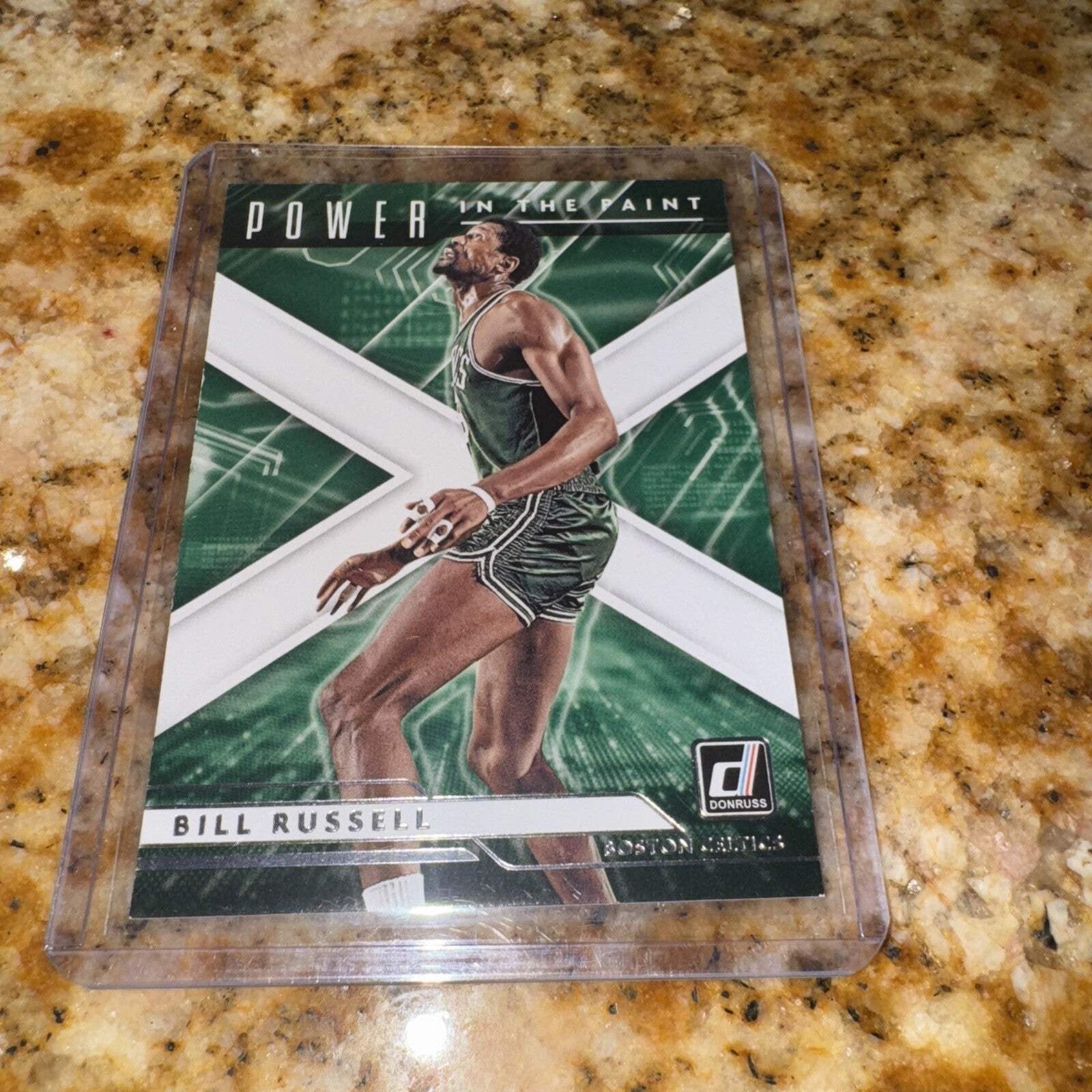 2021-22 Panini Donruss Power in the Paint #6 Bill Russell, Boston Celtics