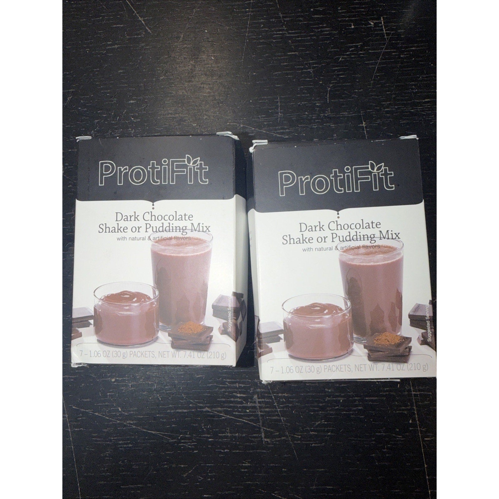 2 Boxes Of Proti Fit Dark Chocolate Pudding-Shake