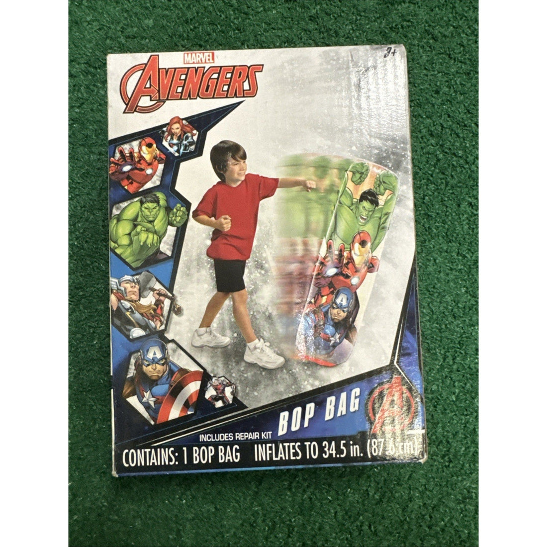 Marvel Avengers 34.5" Inflatable Bop Bag – Hulk, Iron Man, Captain America
