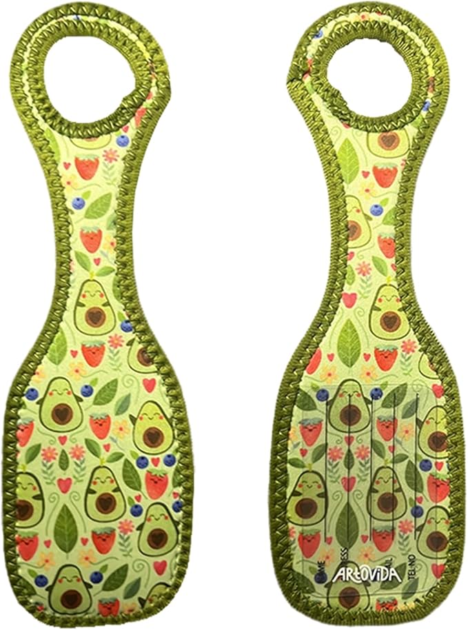 ArtOvida Fredriksson Avocado Designer Neoprene Luggage Tags, Set of 2 (New)