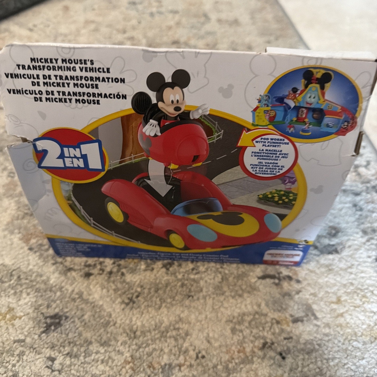 Mickey Mouse Disney Junior Transforming Vehicle - Mickey Mouse Funhouse Red Toy