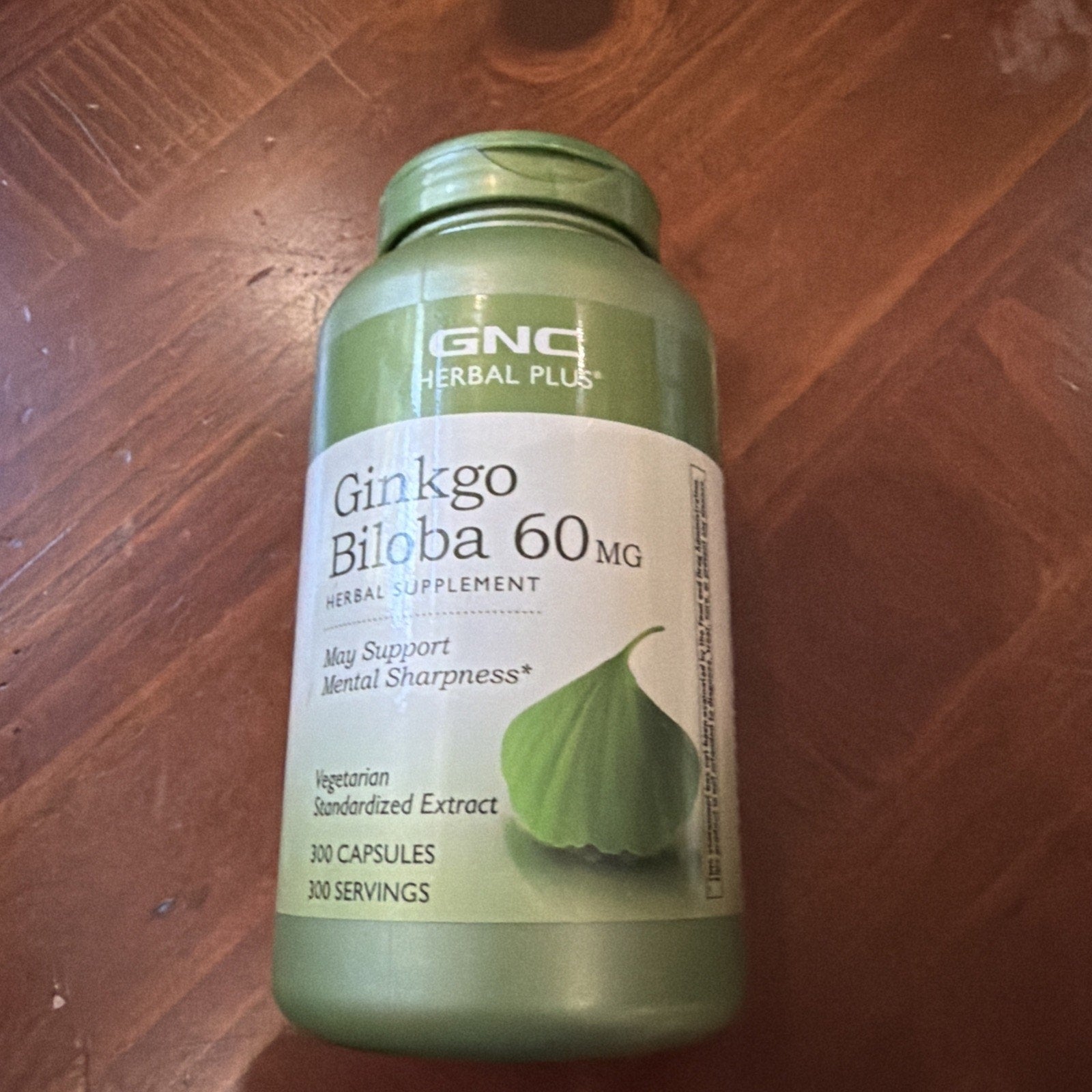 GNC Herbal Plus Ginkgo Biloba 60mg Supplement, 300 Count (Pack of 1) BB 7/27