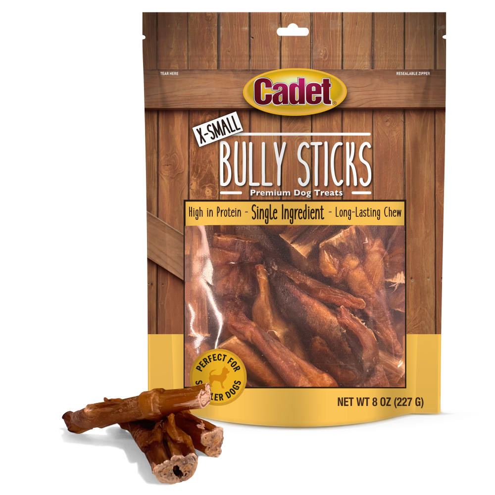 Cadet Single Ingredient Bully Sticks for Small Dogs, 12 oz