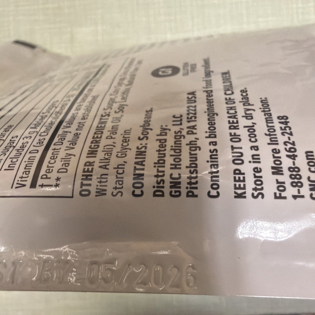 GNC Vitamin D-3 Soft Chews 1000IU - Chocolate