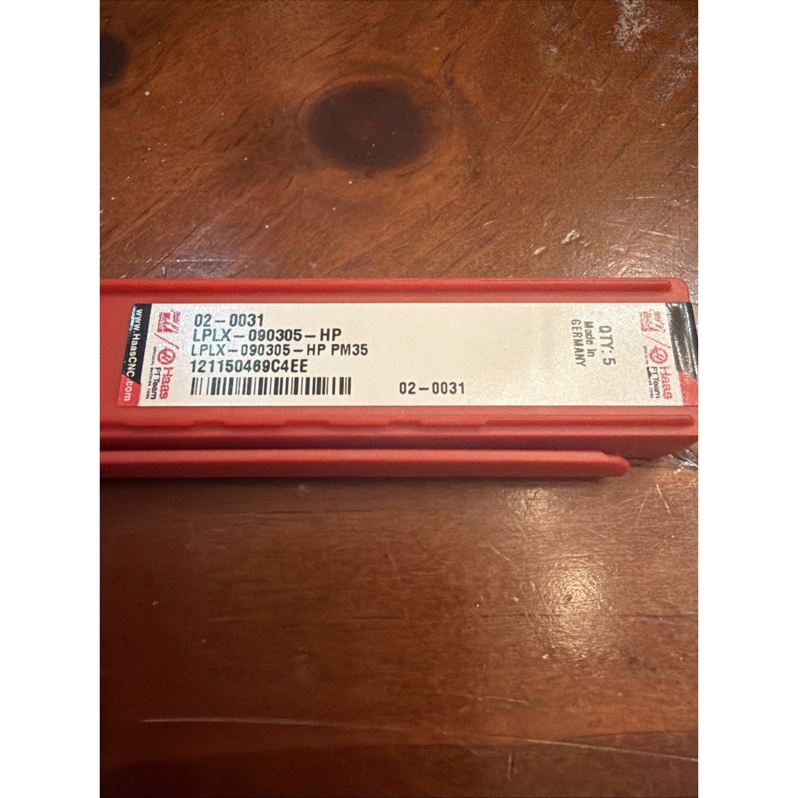 Haas LPLX 090305 HP PM35 Inserts 02-0031 (Qty 5) Carbide