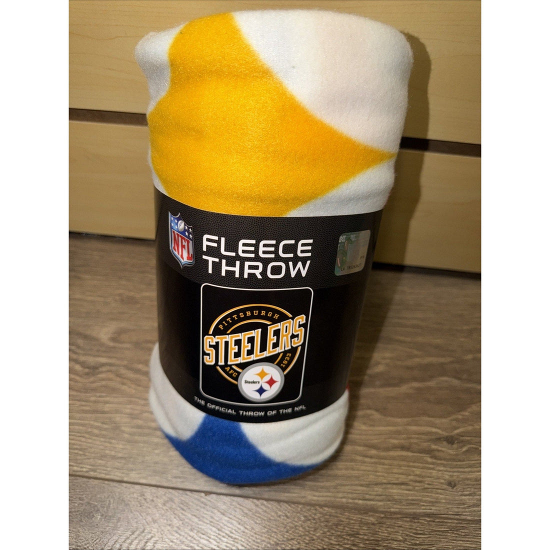Pittsburgh Steelers Fleece Throw Blanket NFL Football 50" x 60" AFC 1933 Sports