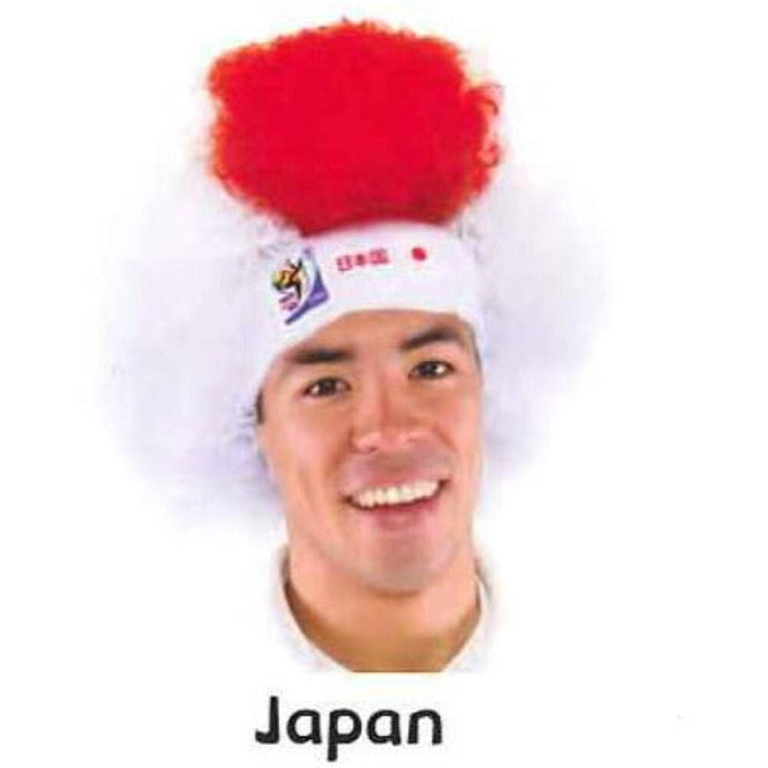Japan World Cup Soccer Afro Wig 25-Count Case Pack – Official FIFA Licensed Retro Fan Gear