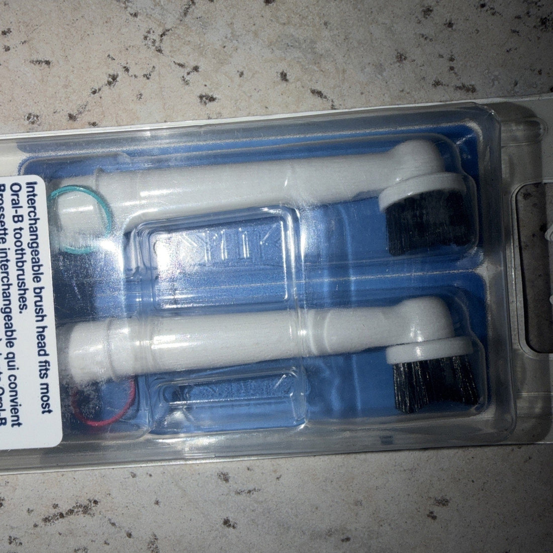 Oral-B Charcoal Infused Replacement Tooth Brush 3 Heads Whitening GENUINE NEW