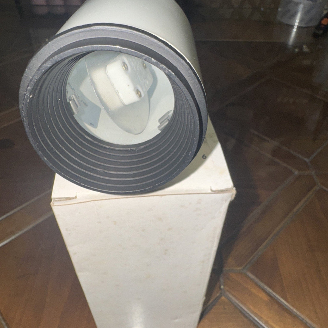 7545-WH White Track Light Head Fixture Spotlight Lamp H-Style Connector