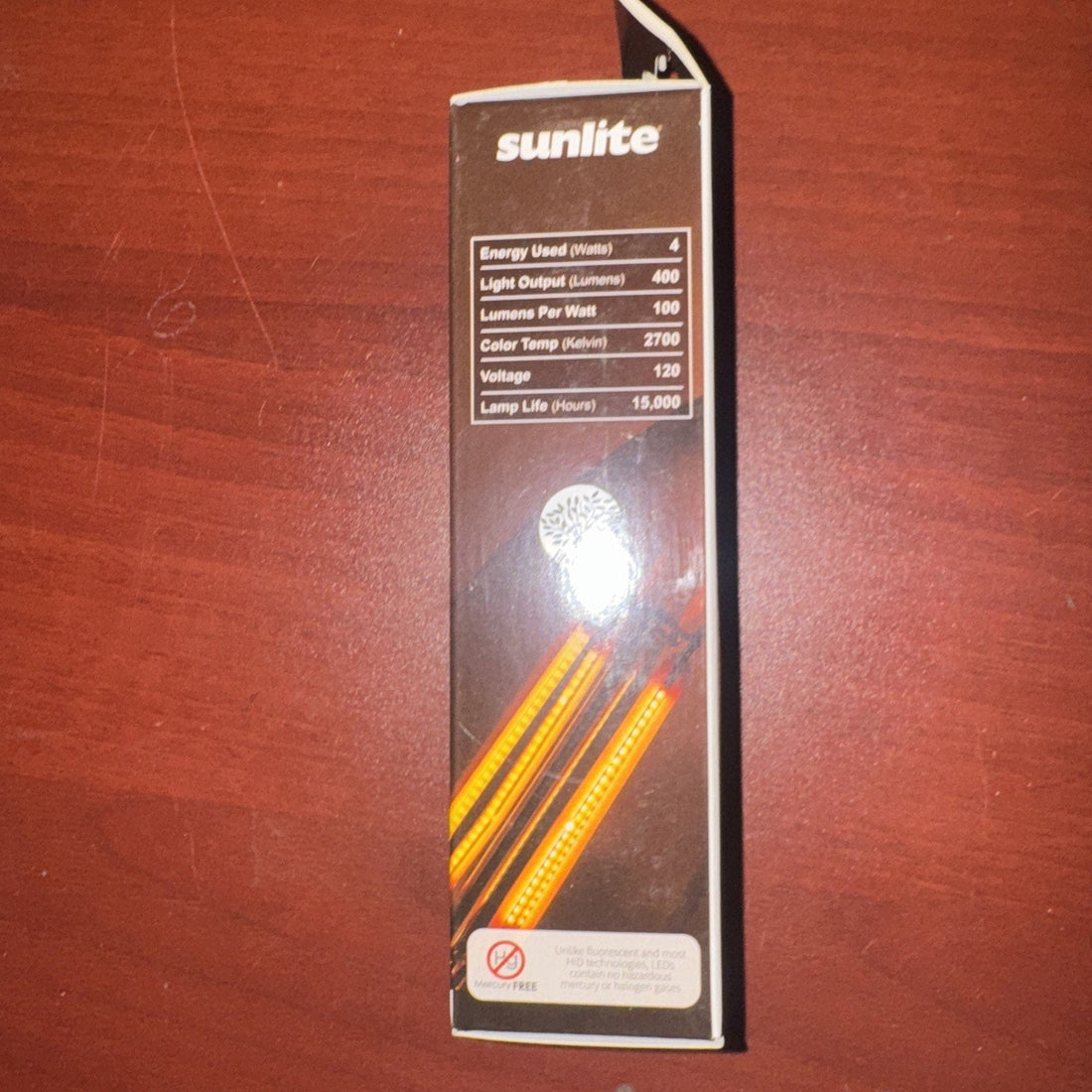Sunlite LED Filament Chandelier Bulb 4W=40W Torpedo Clear Dim 2700K-#80646