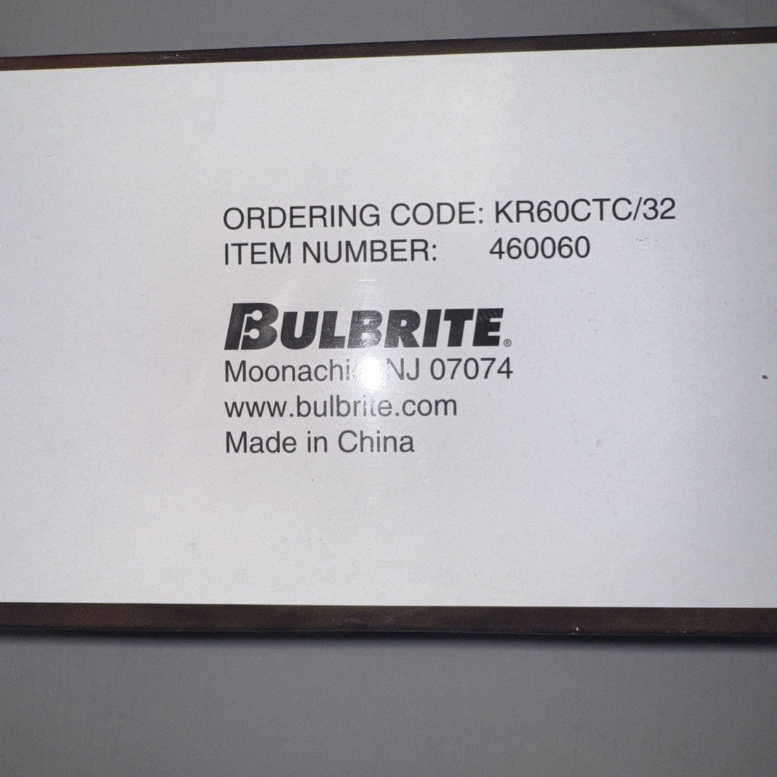 Bulbrite KR60CTC/32 60W Krystal Touch Flame Tip Bulbs, 10-Pack