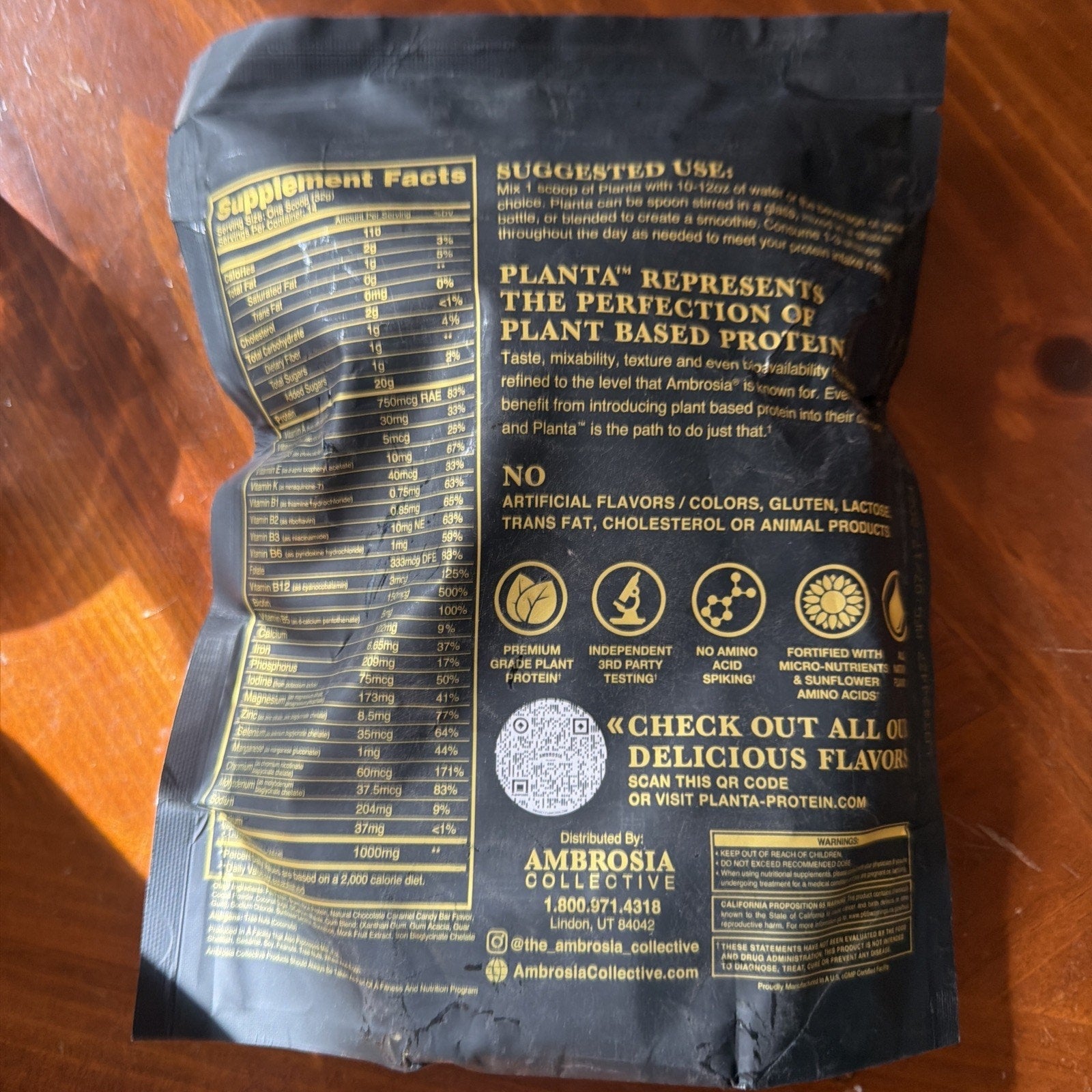 Plant Protein - Chocolate Caramel Candy Bar (14 Servings)