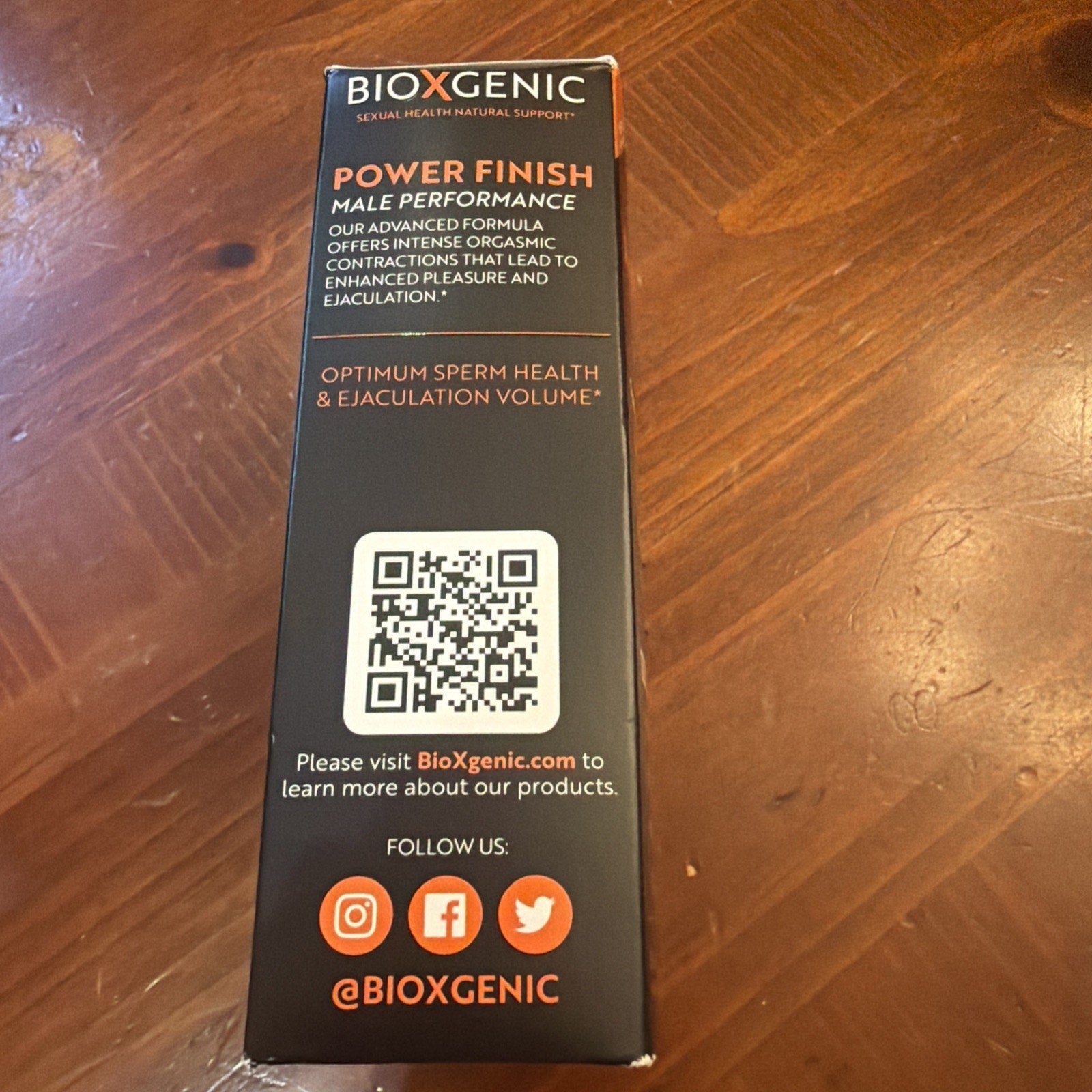 BioXgenic Power Finish Male Performance 60 Capsules Enhancing Supplement NEW