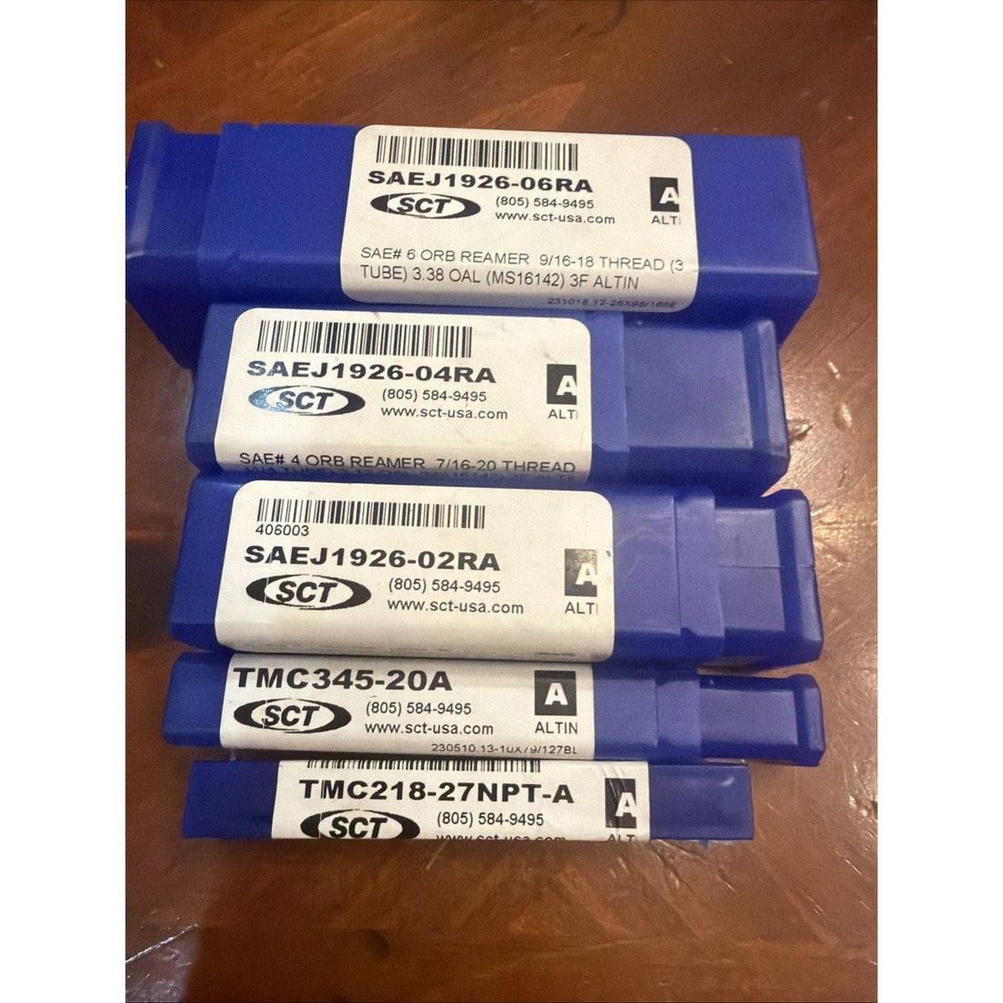SCT ORB Reamer Set SAEJ1926 Altin (5pc) Mixed Sizes New/Open Box