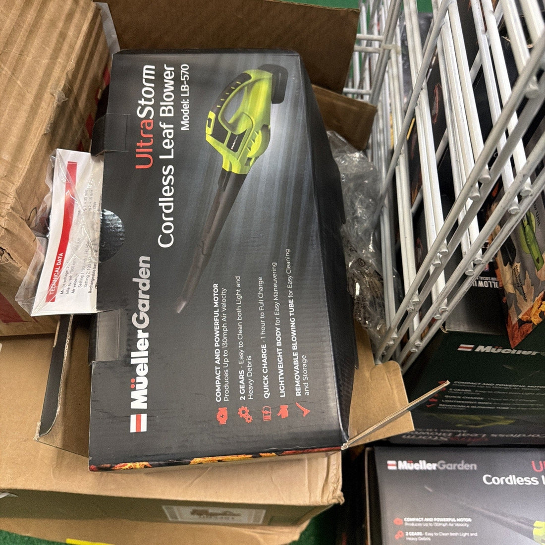 Mueller UltraStorm Cordless Electric Leaf Blower, 140 MPH, 20V