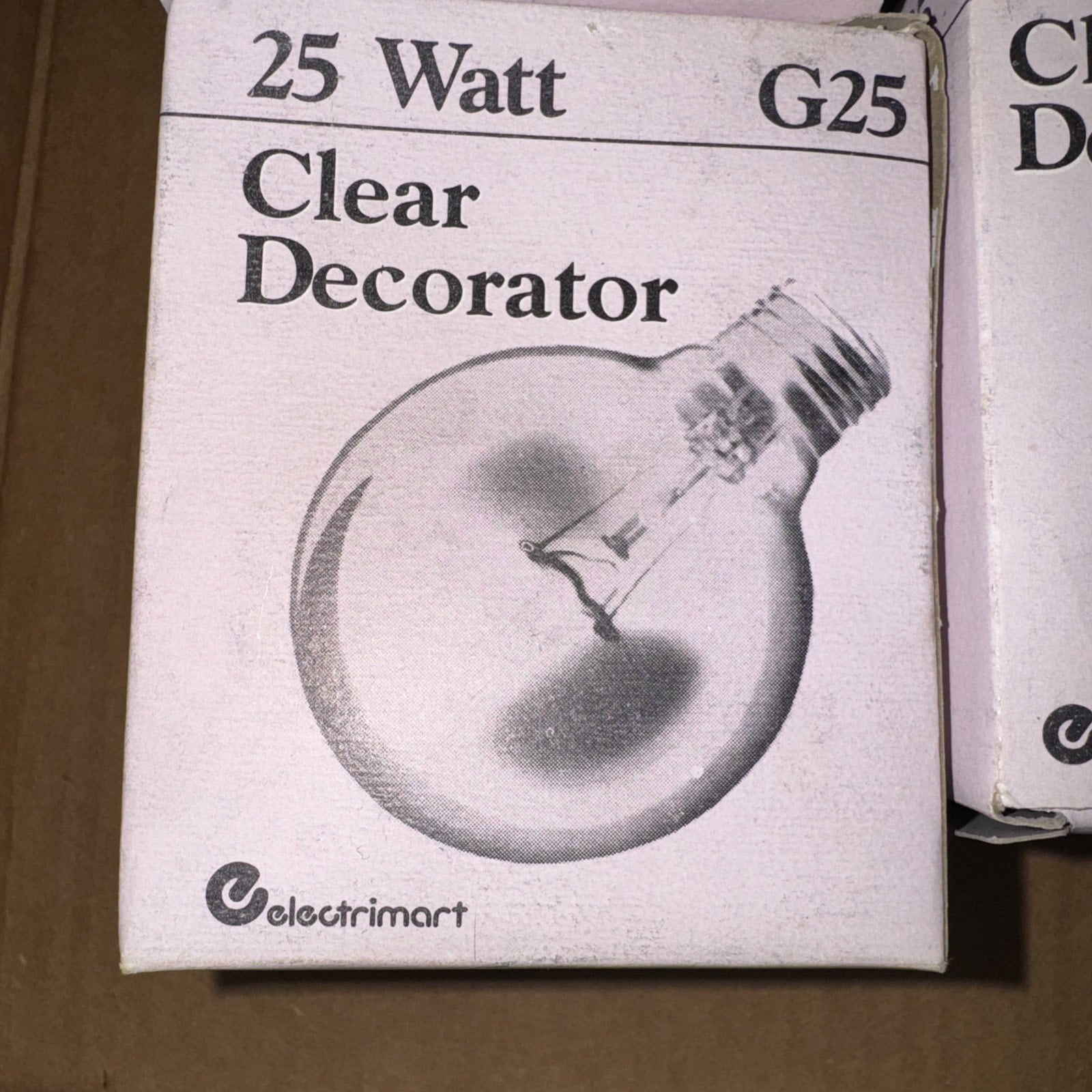 Electrimart Claire Decorative G25 Globe Light Bulb, Clear 25W E26 (6-Pack)
