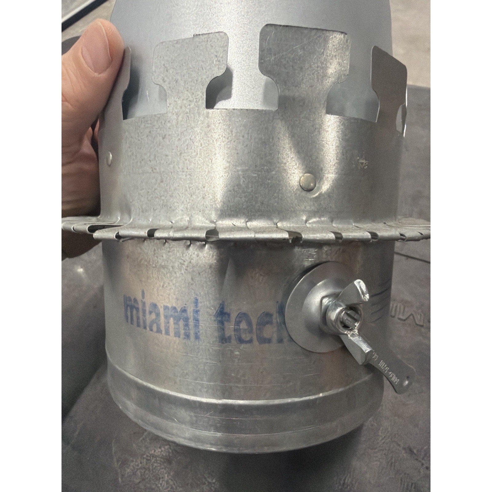 Miami Tech 6" HVAC Duct Damper Kit, Galvanized Steel Airflow Control