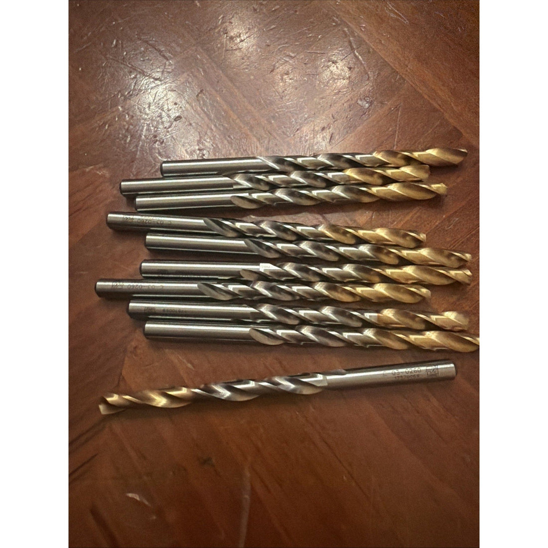 Haas 03-0260 Carbide Drill Bits Set 10pc Set TiN Coated New