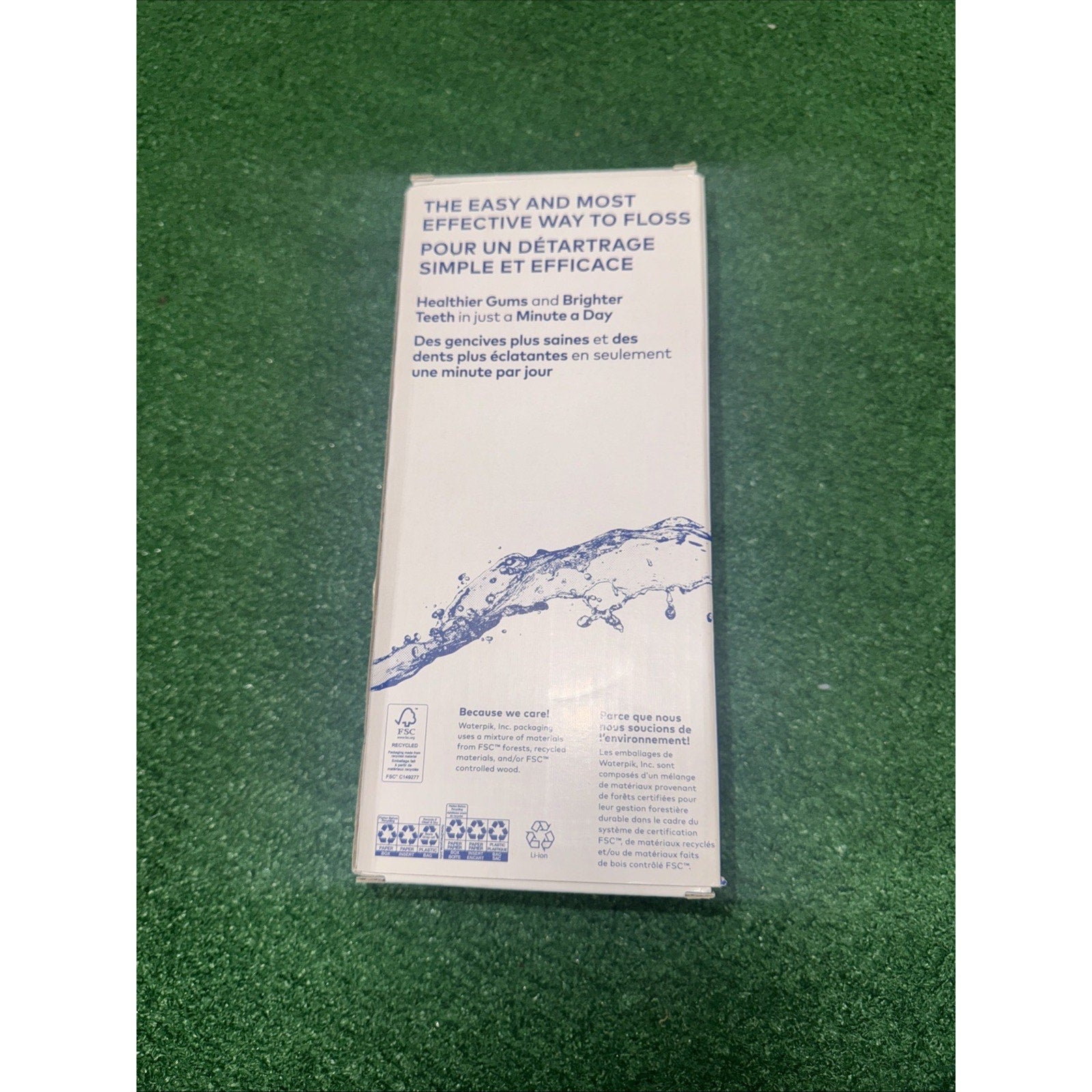 Waterpik Cordless Pulse Rechargeable Portable Water Flosser WF20CD013 White