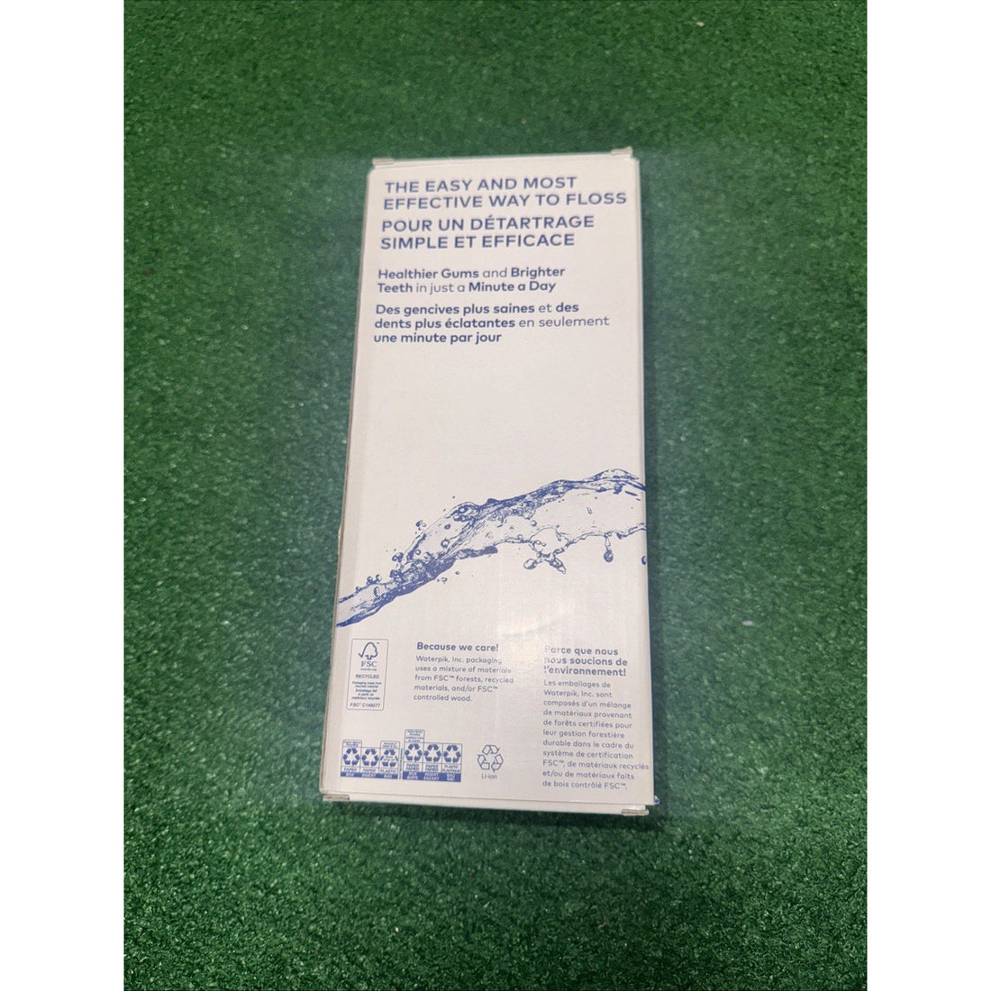 Waterpik Cordless Pulse Rechargeable Portable Water Flosser WF20CD013 White